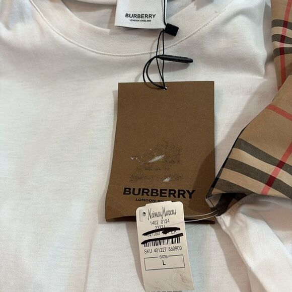 Burberry Oversized Vintage Check T-Shirt Large NWT $510 - Picture 10 of 10